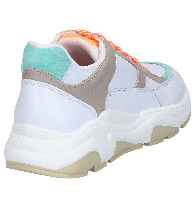 Hampton Bays Witte Veterschoenen in leer (272581)