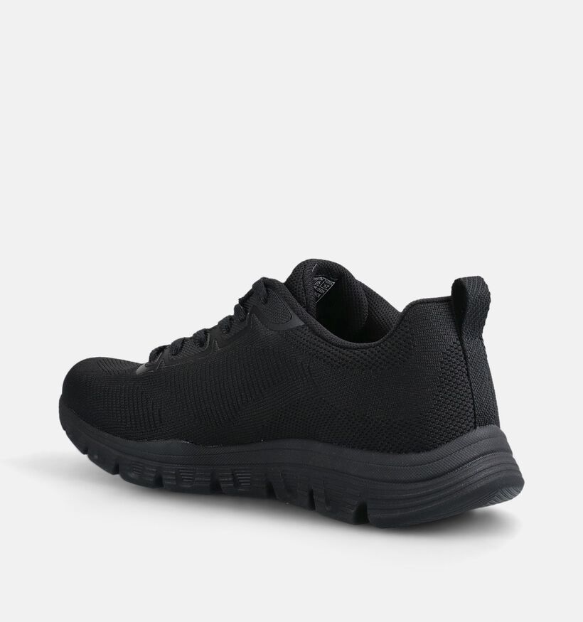 Skechers Bobs Lite Zwarte Sneakers voor dames (375598) - geschikt voor steunzolen
