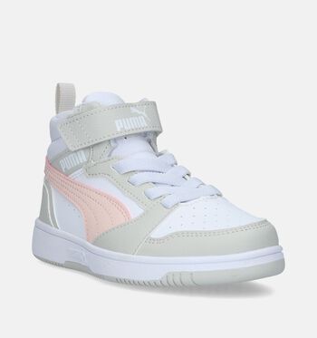 Puma Rebound Mid Baskets Blanc/Rouge