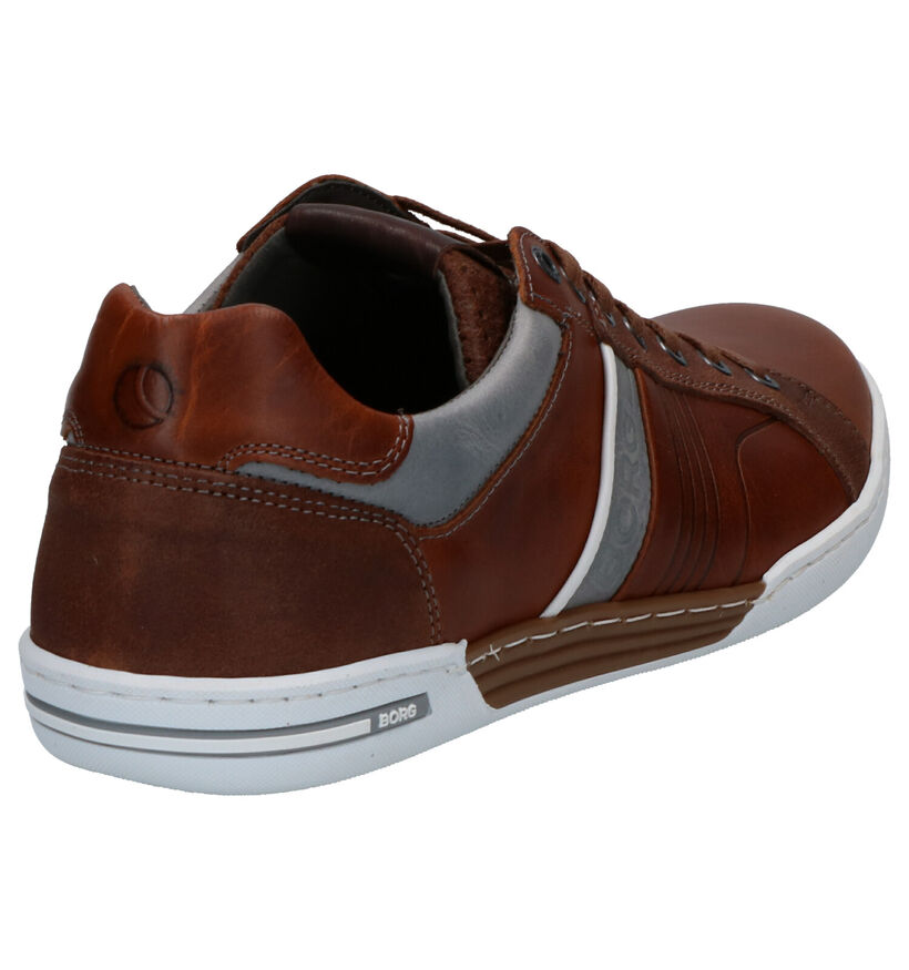 Björn Borg Coltrane Cognac Veterschoenen in leer (266972)