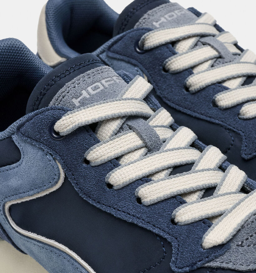 HOFF City Blauwe Veterschoenen voor heren (367328) - geschikt voor steunzolen