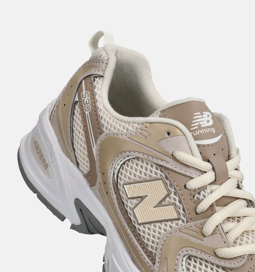 New Balance 530 Lichtbruine/Beige Sneakers voor meisjes (374095) - geschikt voor steunzolen