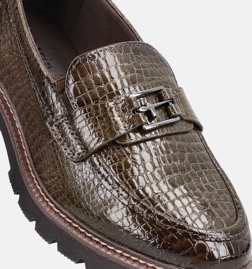 Tamaris Donkergroene Loafers voor dames (376717)