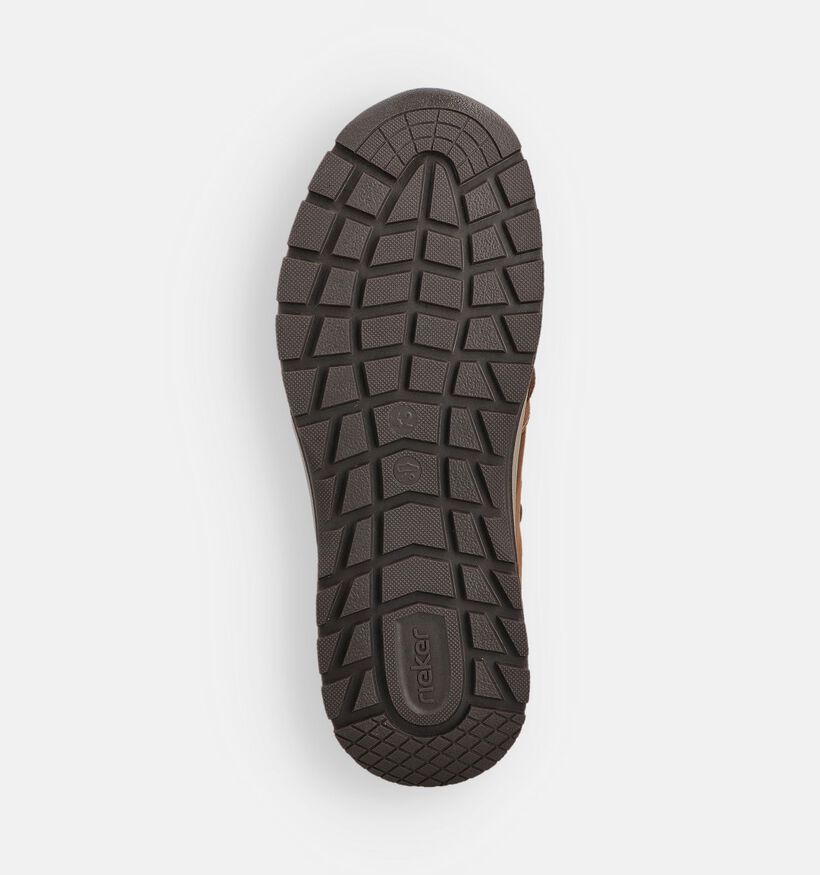 Rieker Bruine Veterschoenen voor heren (360443) - geschikt voor steunzolen