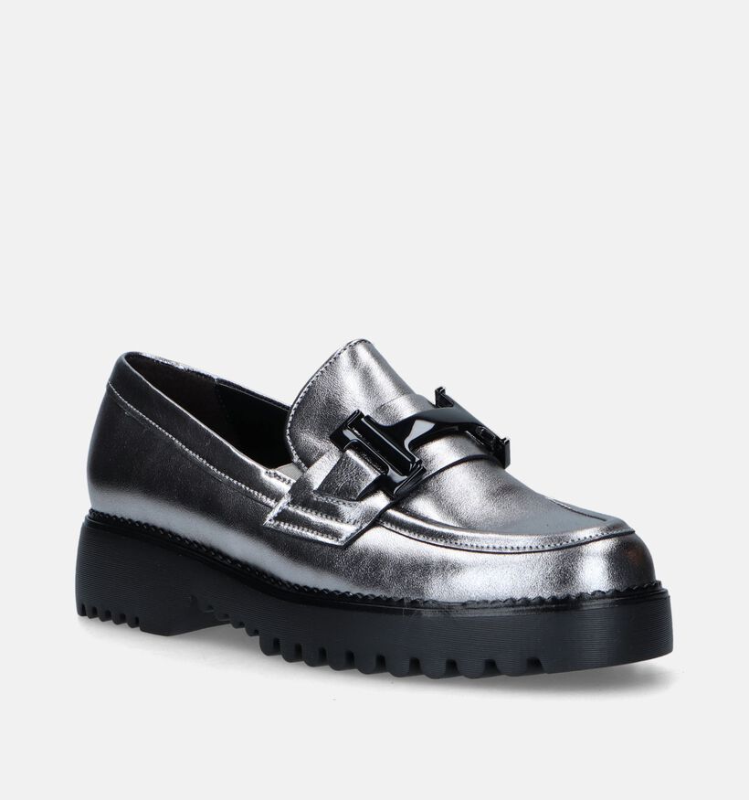 Gabor OptiFit Mocassins en Argent pour femmes (347060) - pour semelles orthopédiques