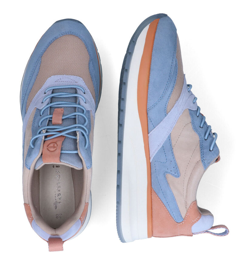 Tamaris Blauwe Sneakers in daim (306341)