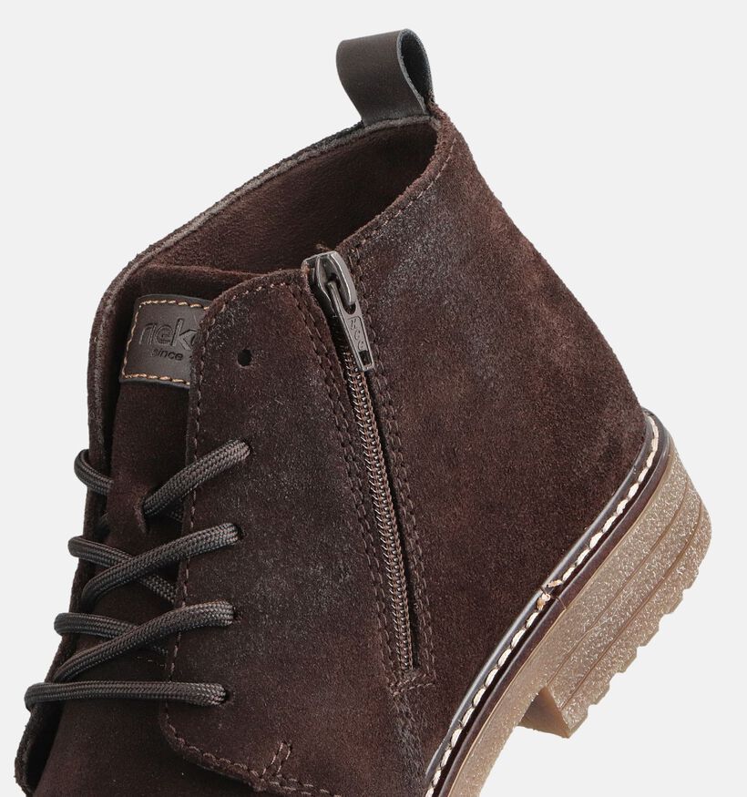 Rieker Donkerbruine Geklede Boots voor heren (363496) - geschikt voor steunzolen