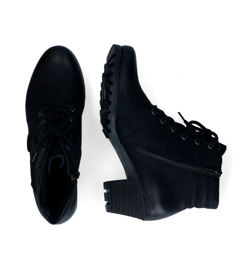 Rieker Bottines avec lacets en Noir pour femmes (328460)