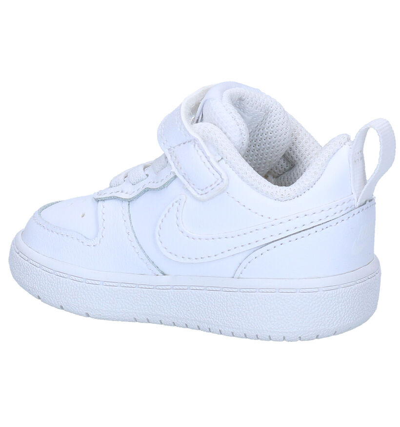 Nike Court Borough Witte Sneakers voor jongens, meisjes (322316)