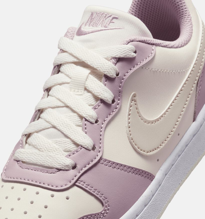 Nike Court Borough Low Roze/Beige Sneakers voor meisjes (357230) - geschikt voor steunzolen