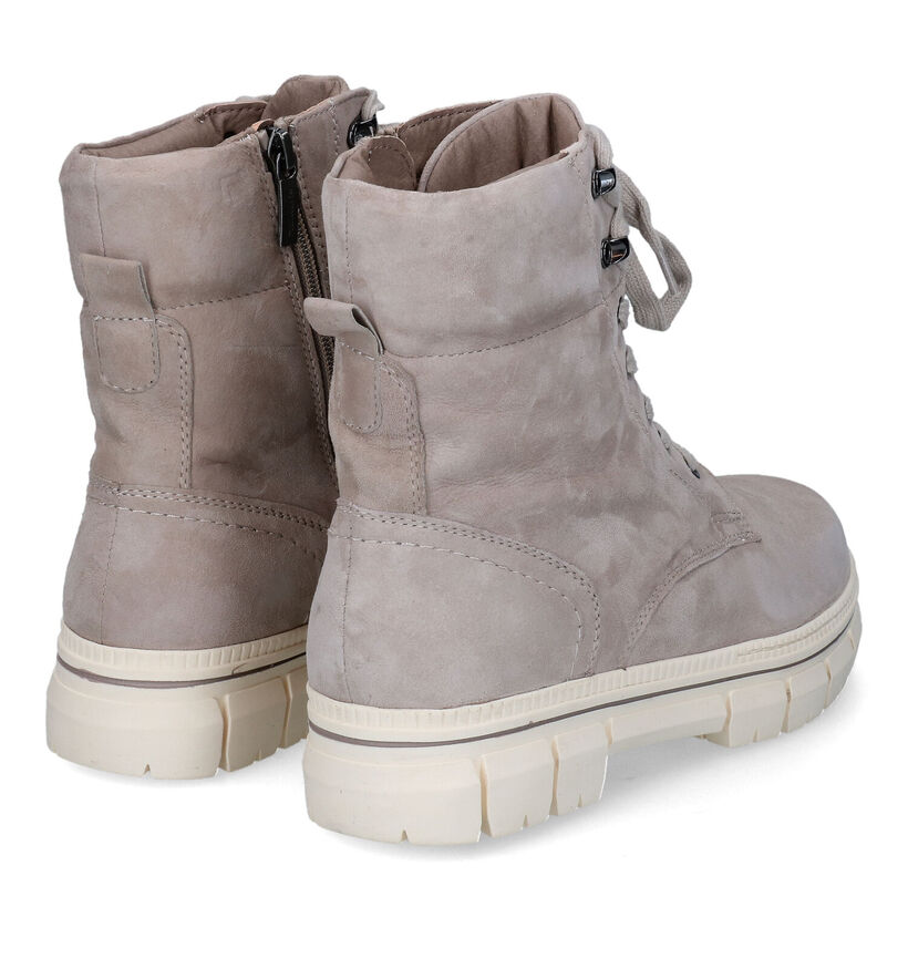 Tamaris Comfort Taupe Boots in nubuck (317970)