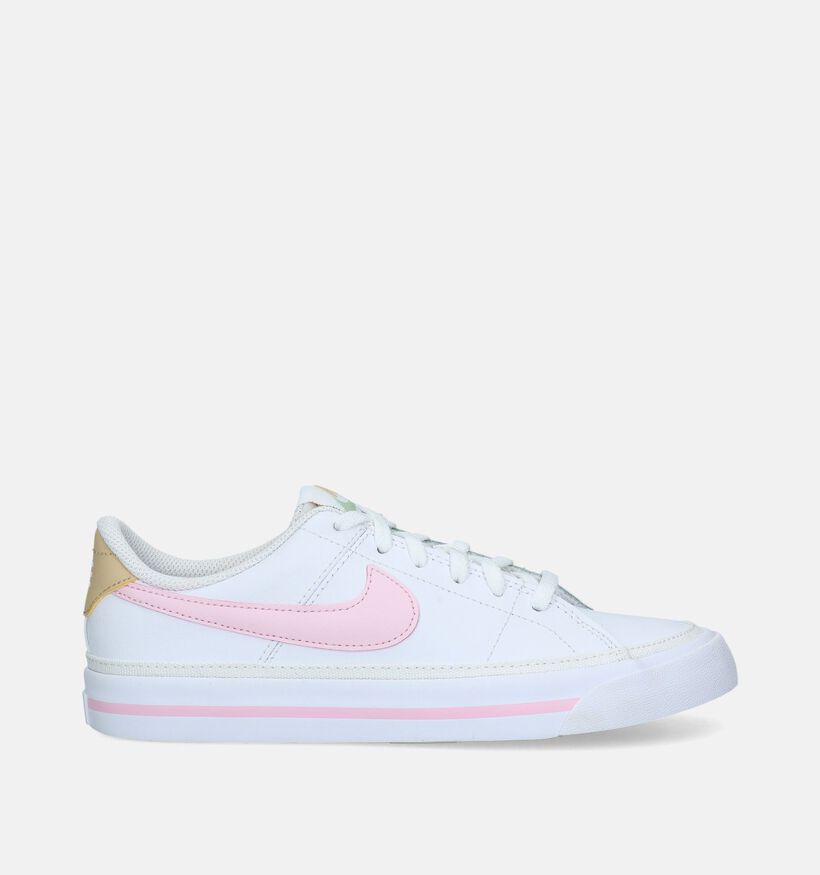 Nike Court Legacy GS Baskets en Blanc pour filles (334919)