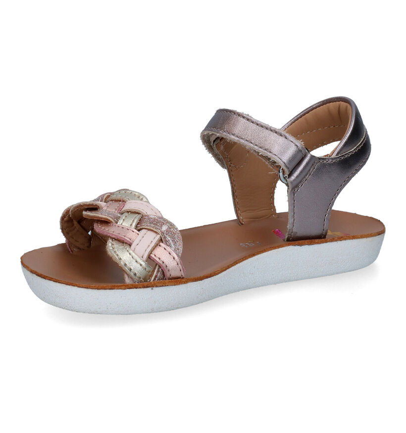 Shoo Pom Goa Wowo Zilveren Sandalen in leer (288597)