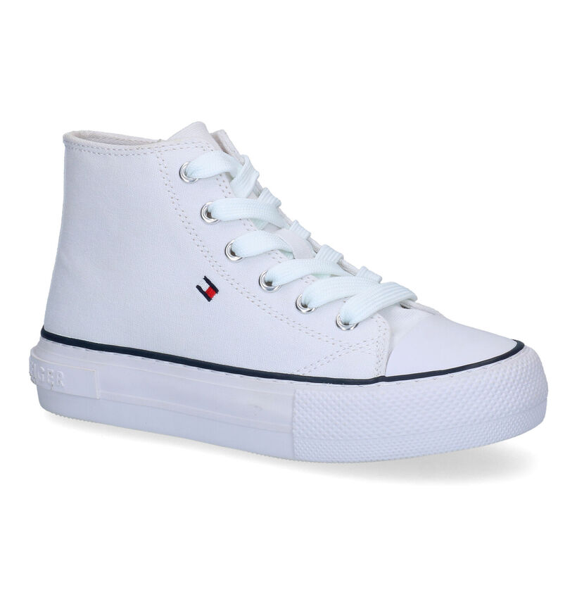 Tommy Hilfiger Witte Sneakers in stof (303897)