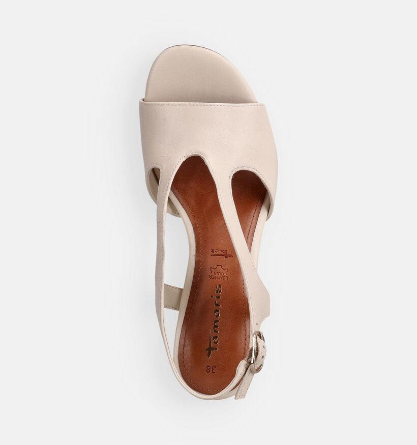 Tamaris Sandales &agrave; talons en Beige pour femmes (371702)