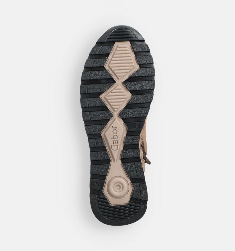 Gabor Bruine Hoge Sneakers voor dames (363153) - geschikt voor steunzolen