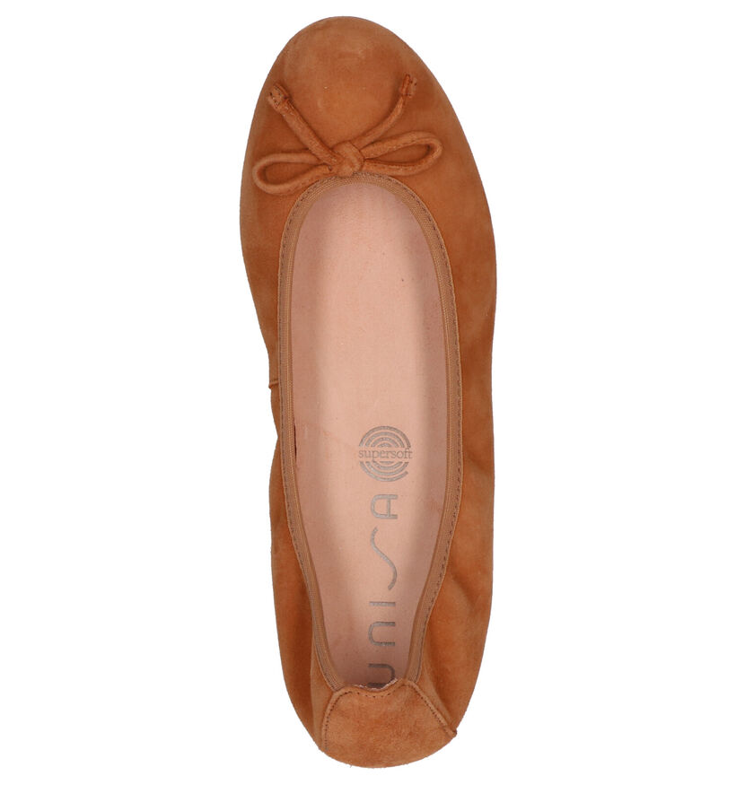 Unisa Ballerines en Cognac en daim (275018)