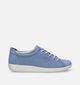 ECCO Soft 2.0 Chaussures à lacets en Bleu pour femmes (336855) - pour semelles orthopédiques