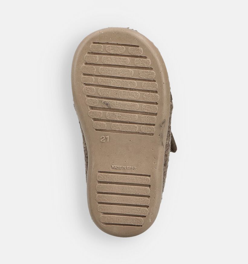 Milo & Mila Magic Winter Bruine Pantoffels voor meisjes, jongens (364944) - geschikt voor steunzolen