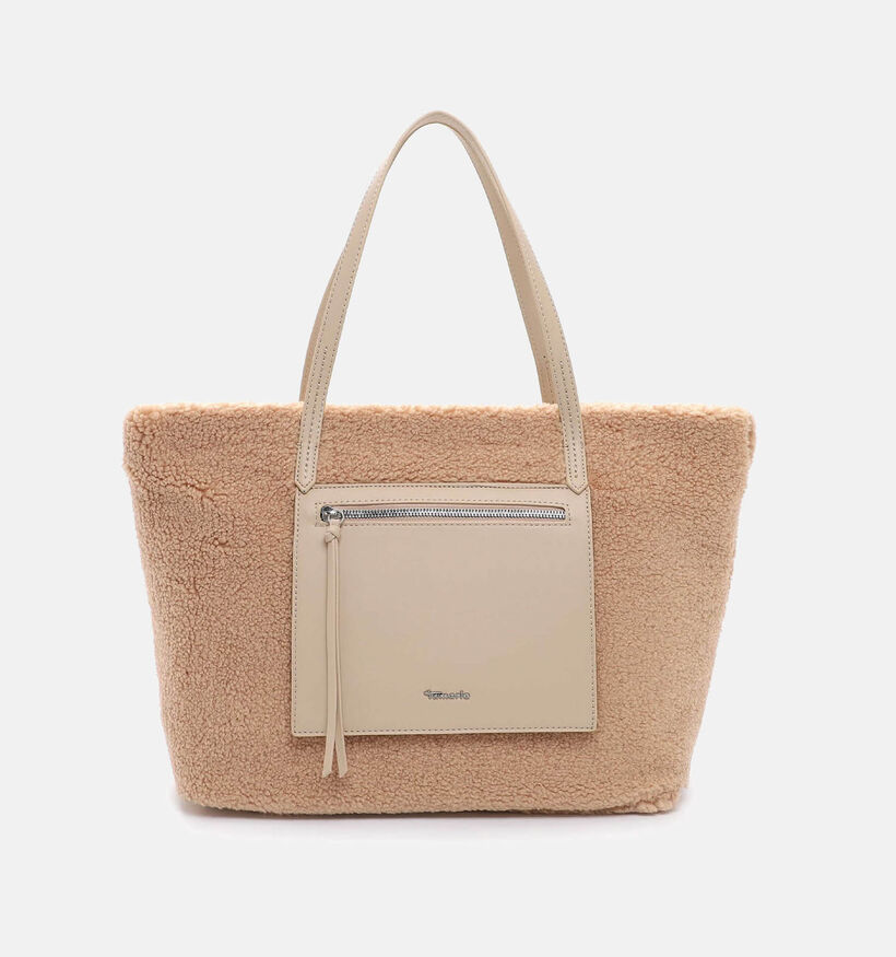 Tamaris Margitta Beige Shopper Met Rits voor dames (331006)