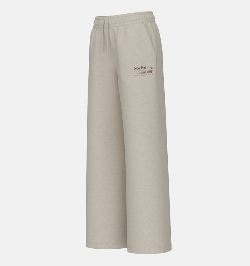 New Balance Trackside Fleece Pantalon de jogging en Beige pour femmes (385900)