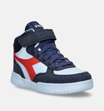 Diadora Raptor Mid Sneakers Wit/Blauw