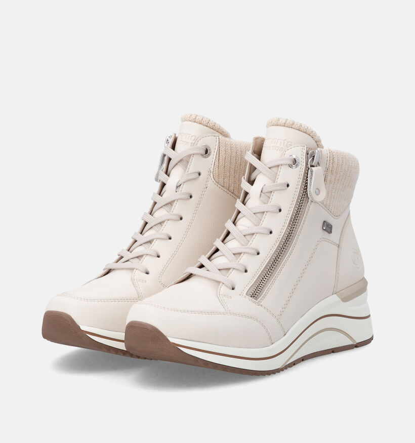 Remonte Ecru Veterboots voor dames (379859)