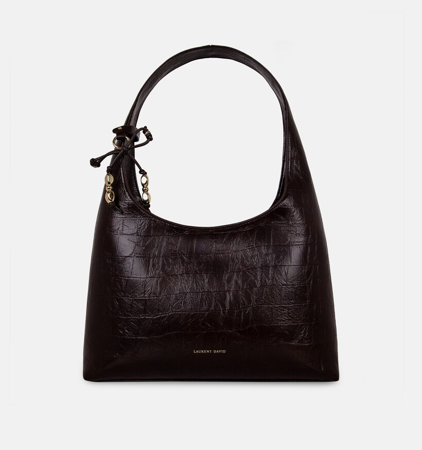 Laurent David Donkerbruine Schoudertas voor dames (381470)