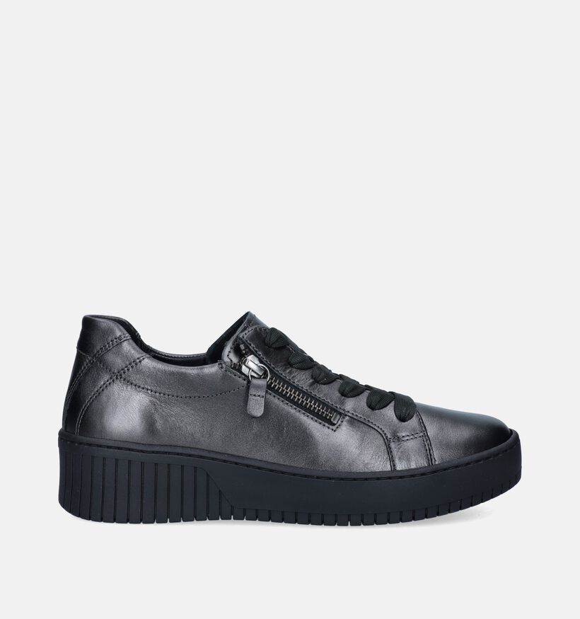 Gabor Best Fitting Grijze Veterschoenen voor dames (347152) - geschikt voor steunzolen