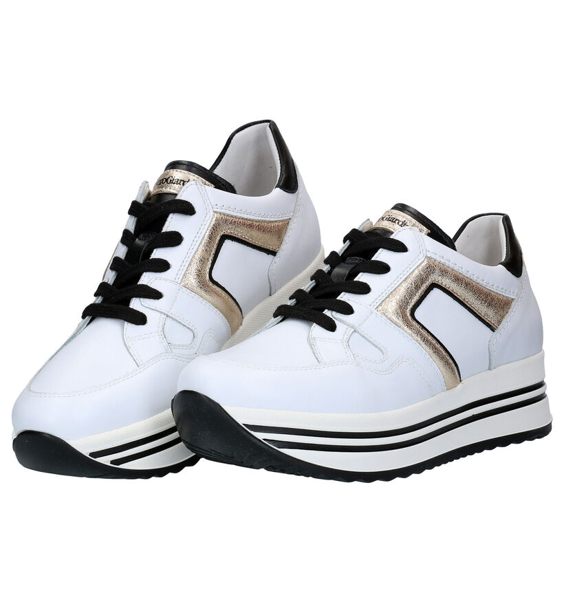 NeroGiardini Chaussures à lacets en Blanc en cuir (281742)