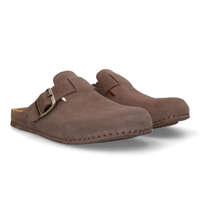 El Naturalista Balance Beige Slippers in daim (323961)