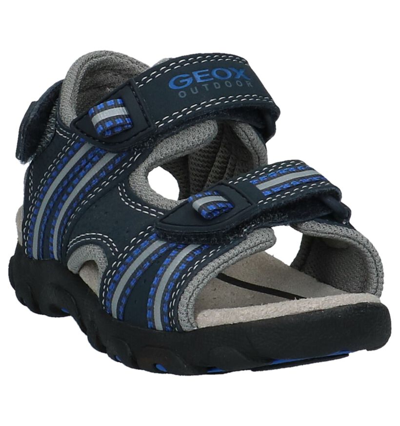 Geox Donkerblauwe Sandalen in stof (213174)