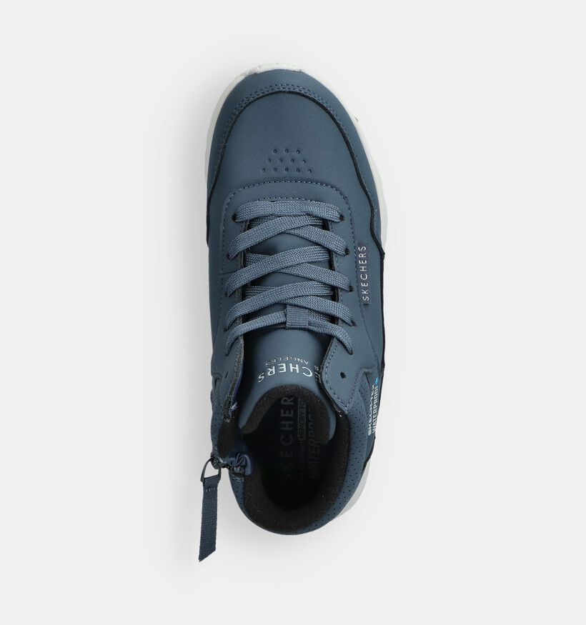 Skechers Uno Lite Blauwe Hoge Sneakers voor jongens, meisjes (361092)
