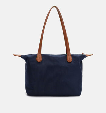 Emily & Noah Schoudertassen Taupe/Blauw