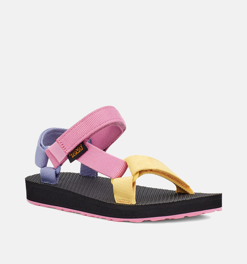 Teva Original Sandales de marche en Rose pour filles (353992)