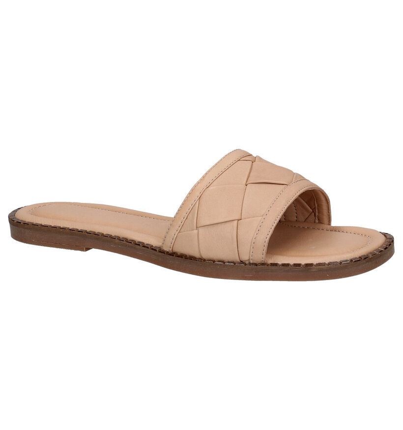 Tamaris Touch it Mules en Beige en cuir (289389)