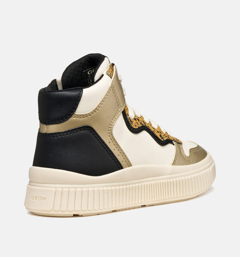 Geox Laquinny Witte/Gouden Sneakers voor meisjes (360346) - geschikt voor steunzolen