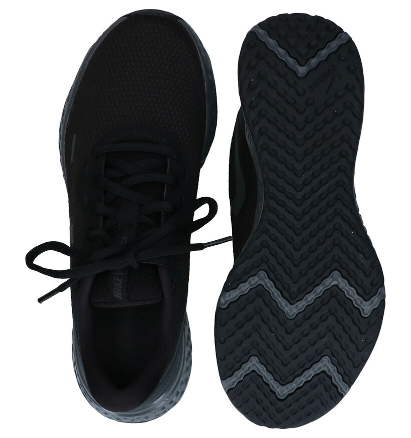 Nike Revolution 5 Zwarte Sneakers in kunstleer (290920)