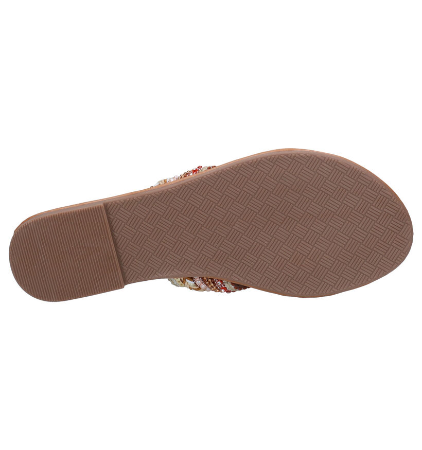 Identity Beige Slippers in stof (273453)