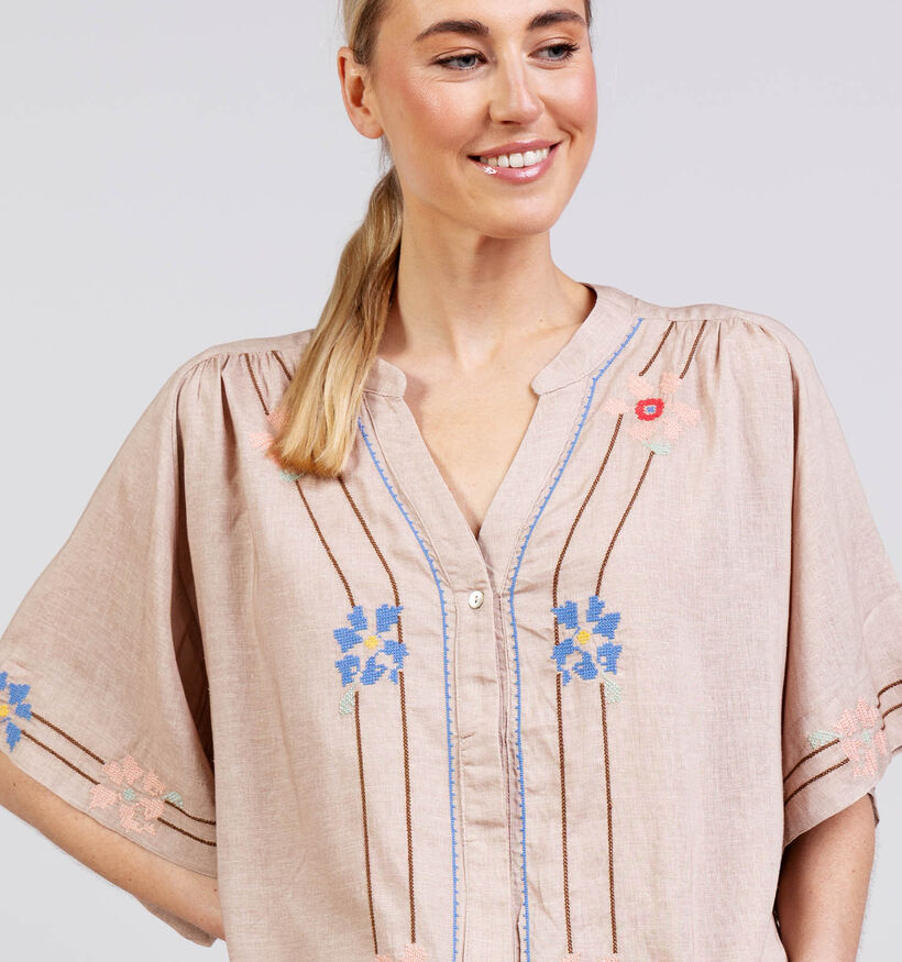 Rue Mazarine Della Donkerbeige Blouse voor dames (375873)