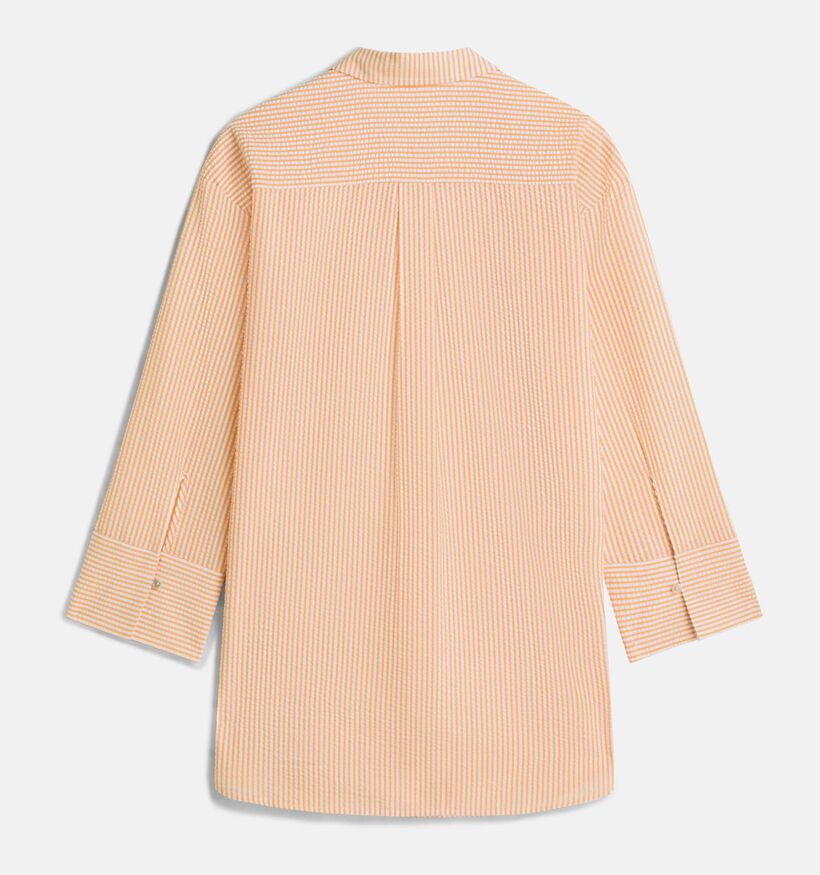 Tommy Hilfiger Seersucker Oranje Hemd voor dames (369265)