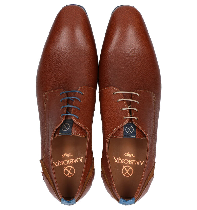 Ambiorix Edwin Chaussures habillées en Cognac en cuir (274883)