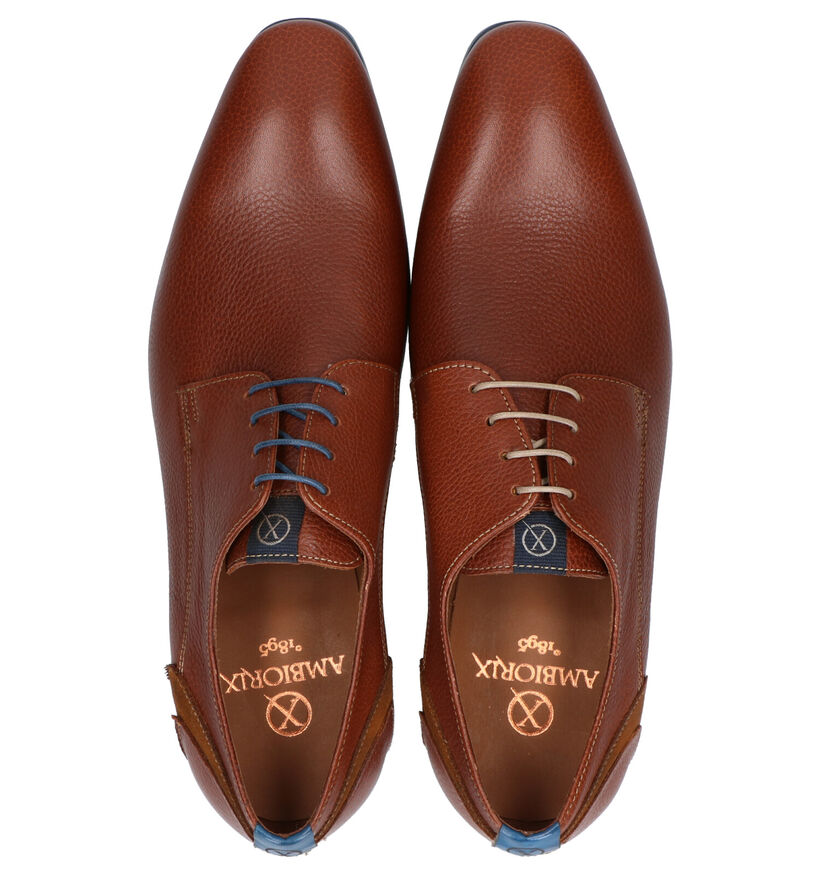 Ambiorix Edwin Cognac Geklede Veterschoenen in leer (274883)