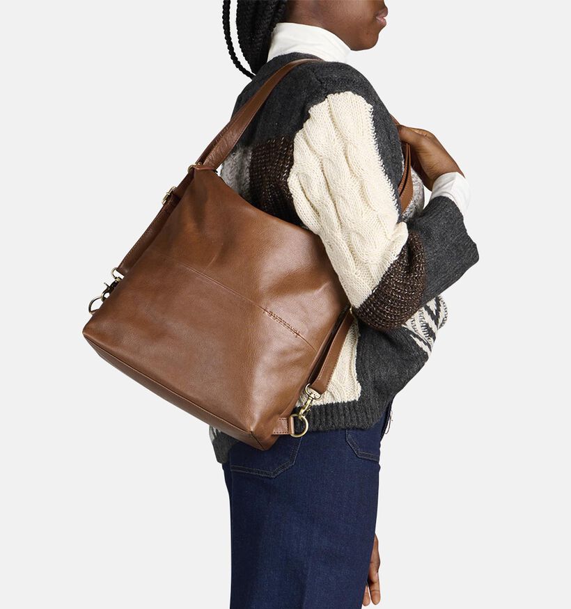 Burkely Norah Sac à dos en Cognac pour femmes (347948)