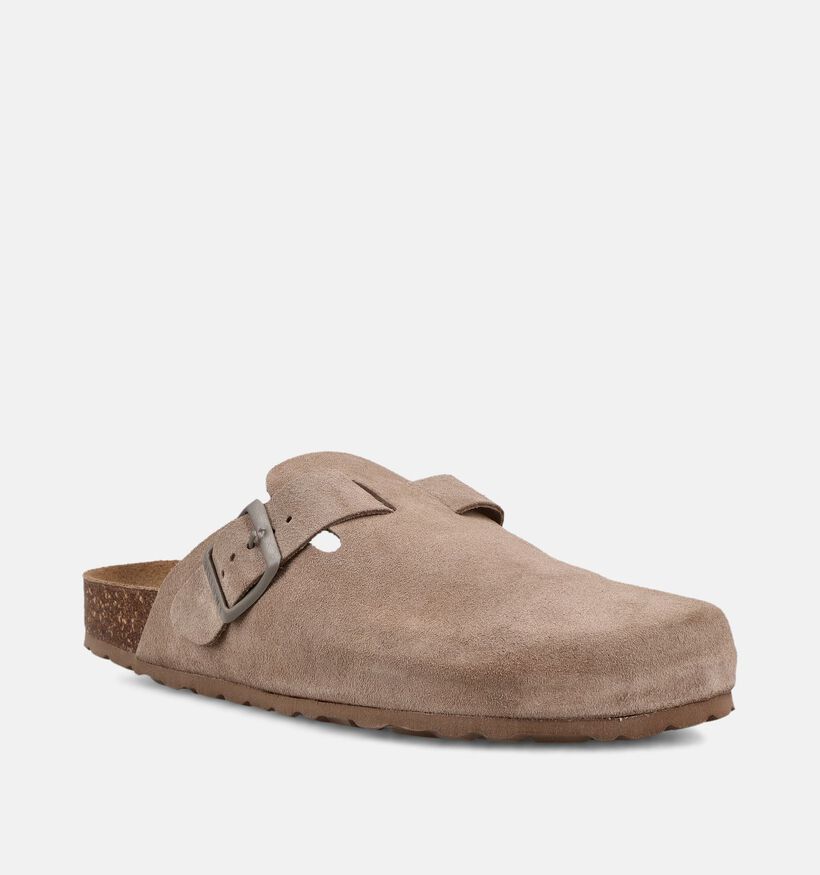 Billowy Zueco Taupe Gesloten Slippers voor dames (377839)