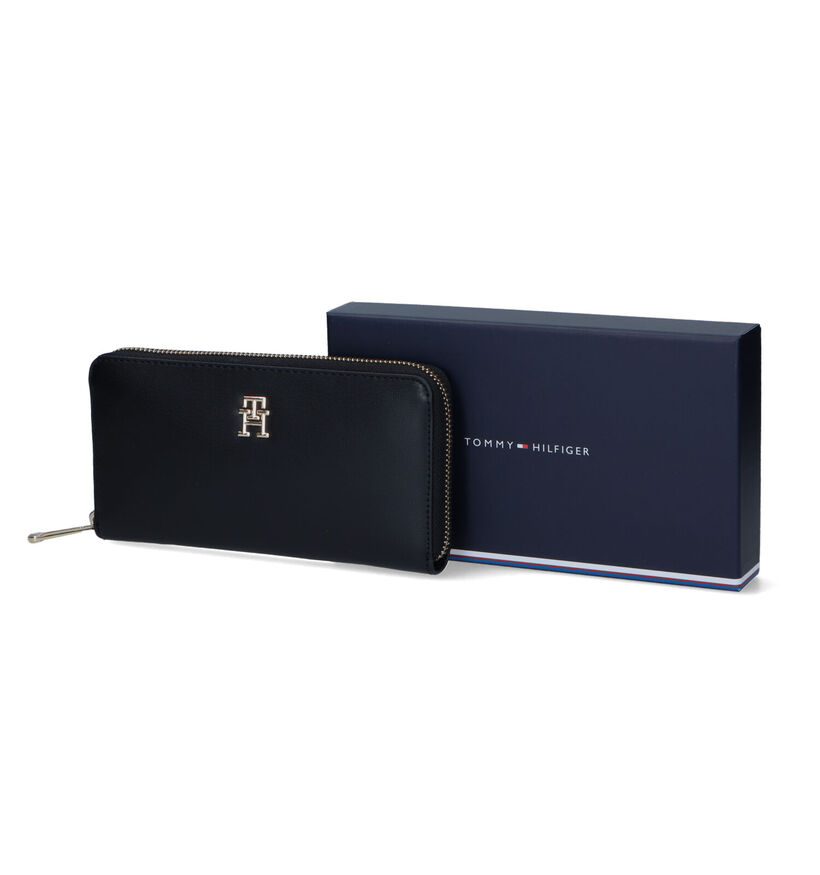 Tommy Hilfiger Iconic Zwarte Ritsportemonnee voor dames (326216)