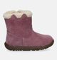 Geox Macchia Bottes en Rose pour filles (330106) - pour semelles orthopédiques