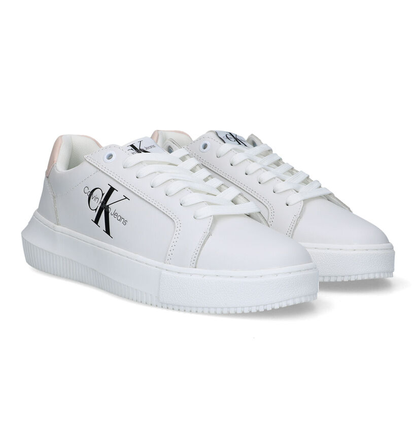Calvin Klein Chunky Cupsole Witte Sneakers voor dames (318620)