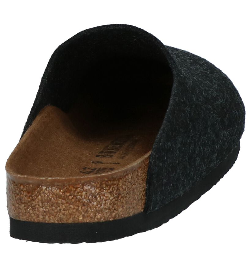 Birkenstock Amsterdam Grijze Pantoffels in stof (294814)