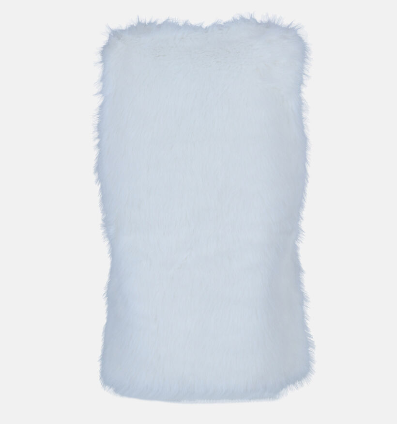 Dolce C. Witte Fluffy Bodywarmer voor dames (358487)